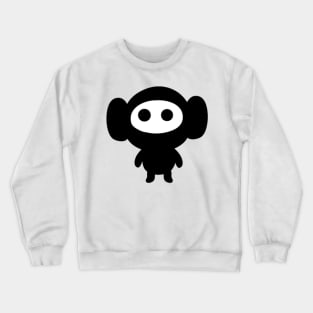 Kawaii Ninja Monkey Emoticon Crewneck Sweatshirt